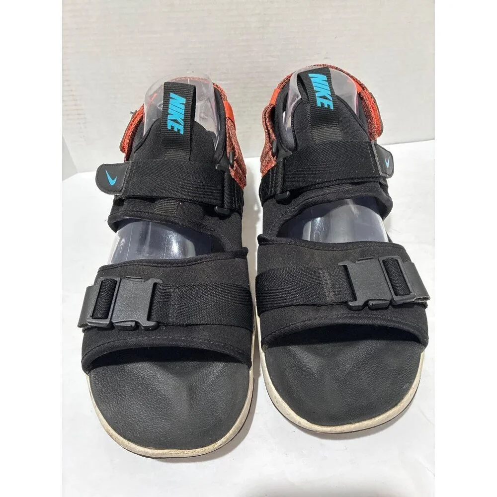 Nike Men’s Canyon Sandal Black Orange Turf Chlorine Blue Sz 12 CW9704-007